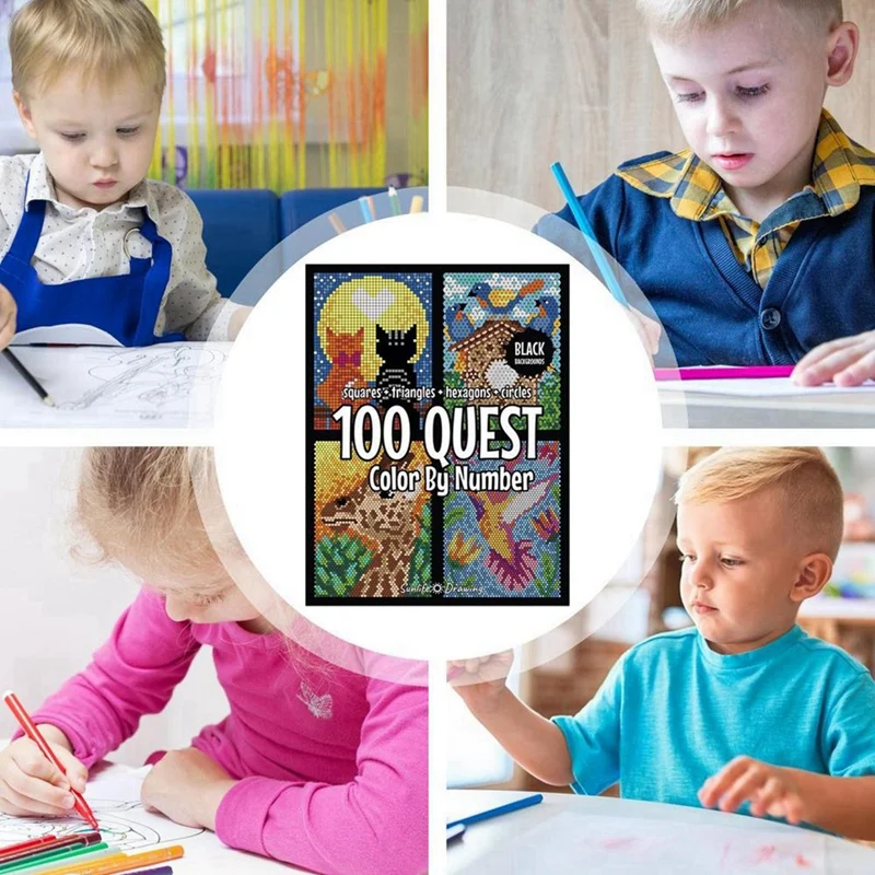 Colorful Digital Painting Book For Exploration And Creativity For Kids