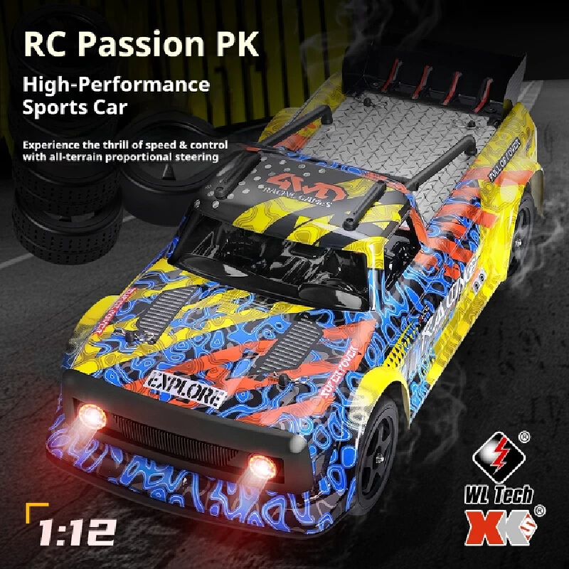 WL 124020 Brushless RC Car 1:12 4WD High Speed Drift Racing Car Full Proportional Independent Suspension Electric RC Model Toy