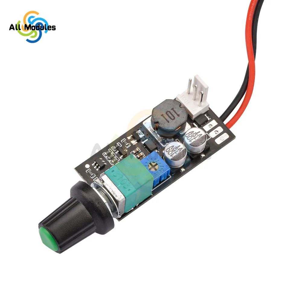 PWM Fan Governor Wind Speed Controller Air Volume Regulator Fan Speed Regulation Cooling Mute Noise Reduction Switch Module