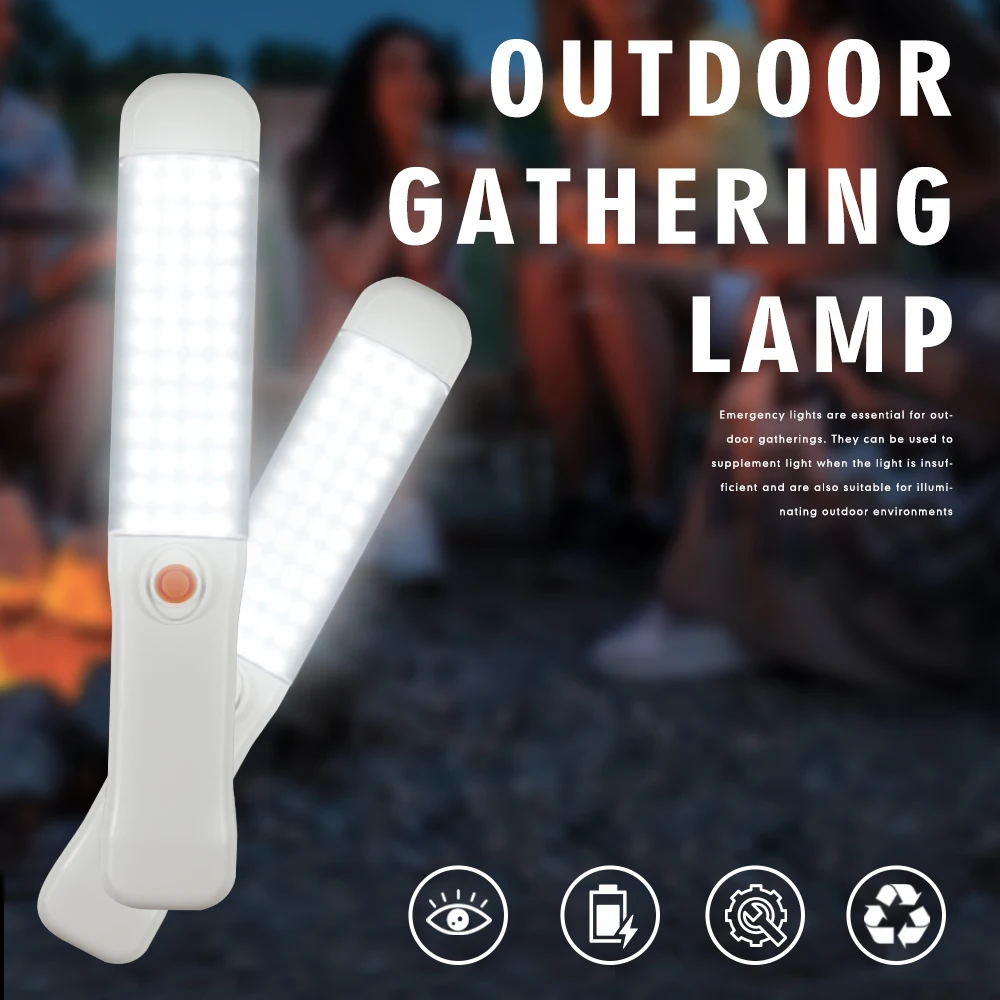 Handheld Notfall Taschenlampe Zelt Licht Magnetische Notfall Evakuierung Licht Wiederaufladbare Outdoor Camping Lampe mit SOS Modus