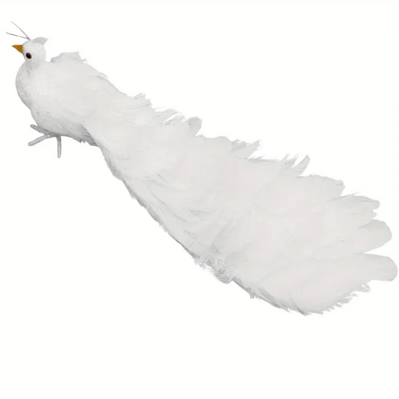 

LUSQI New Arrival Christmas Decorations Realistic Peacock Christmas Tree Ornaments Home Decor Crafts Wedding Decorations