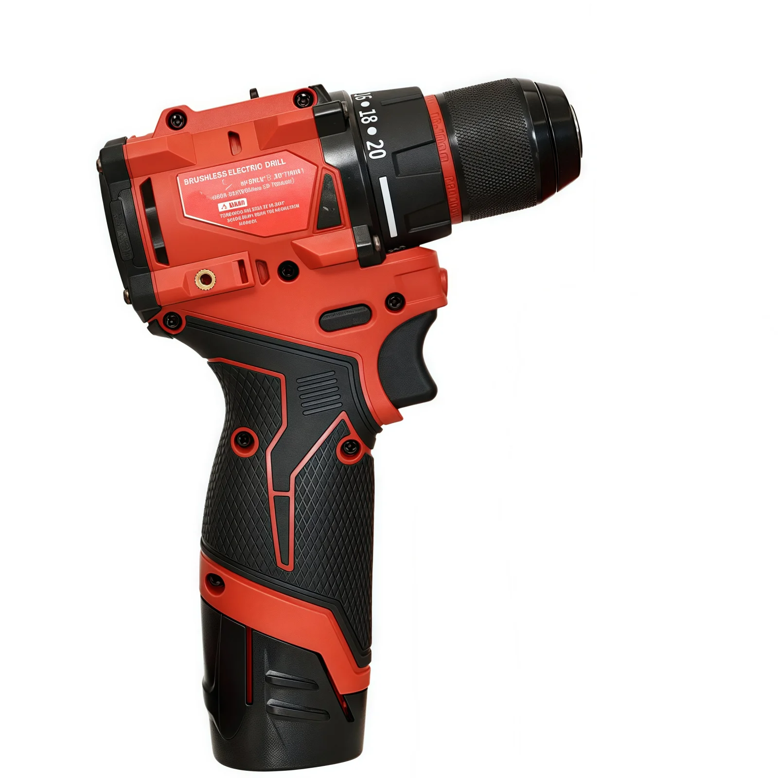 Compatible with Milwaukee M12 battery 10MM Brushless Impact Drill Small Cannon Cordless Drill Electric Screwdriver for Home Use