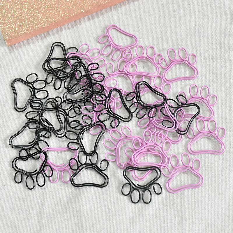 10Pcs Dog Claw Paper Clips Creative File Clamp Paper Clip Cute Bookmark Holder Paper Decorative Clip For Office School Home
