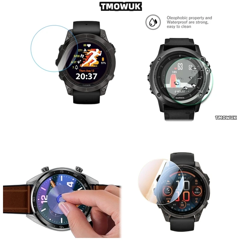 

For Garmin Fenix 7 7S 7X Pro 9H Hardness HD Anti-Scratch Tempered Glass Screen Protector Smart Watch Film