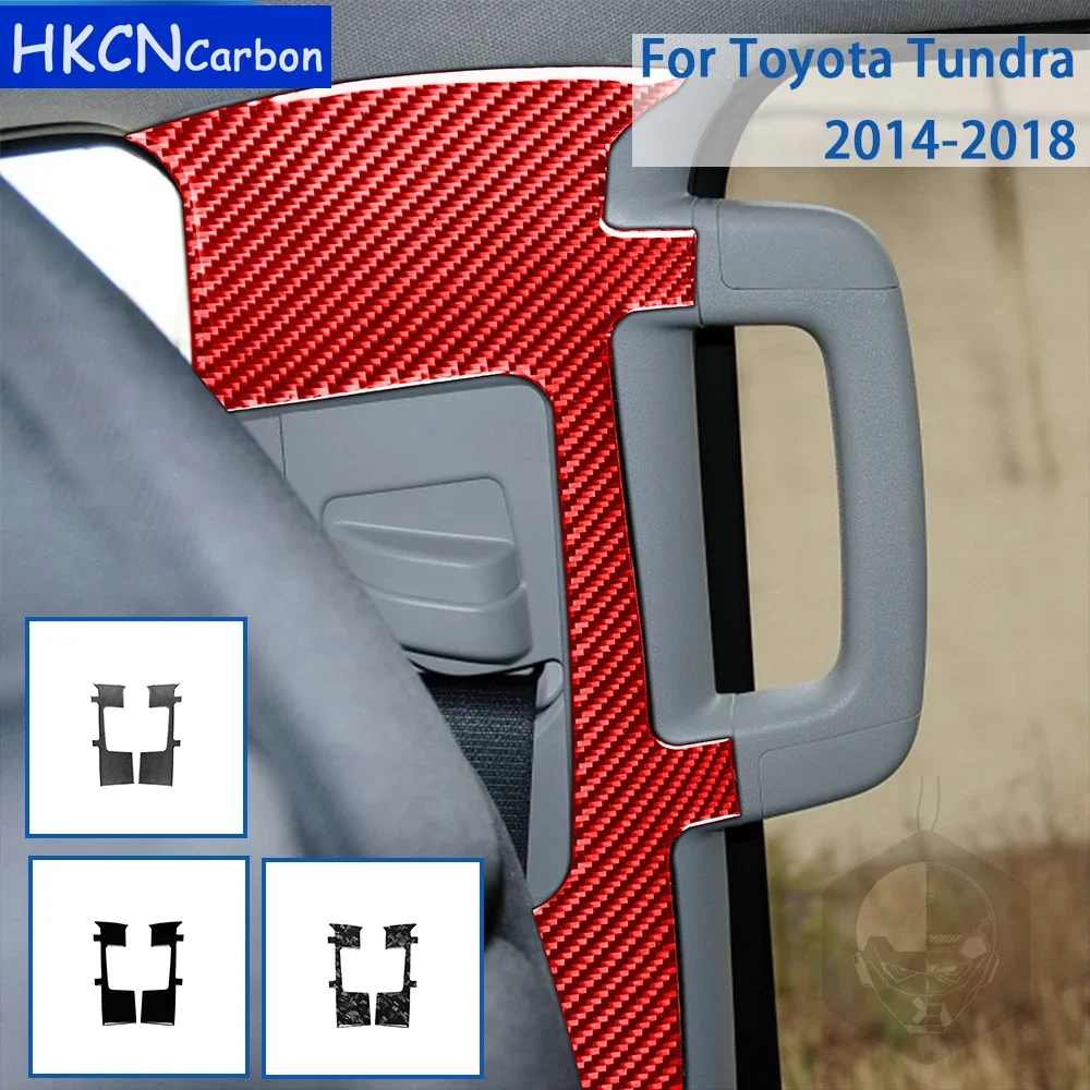 

Для Toyota Tundra 2014 2015 2016 2017 2018, аксессуары из углеродного волокна, салон автомобиля, ремень безопасности, панель, наклейка