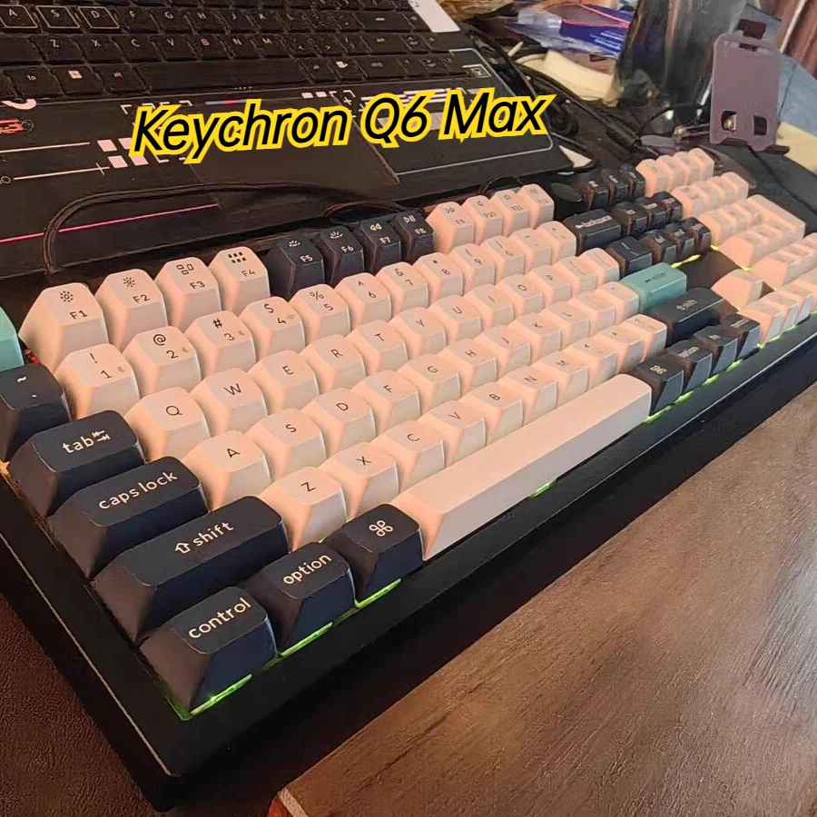 

Keychron Q6 Max Three Mode Wireless Keyboard 108keys Ergonomic Low Latency Laptop Accessories Mechanical E-sports Gamer Keybaord