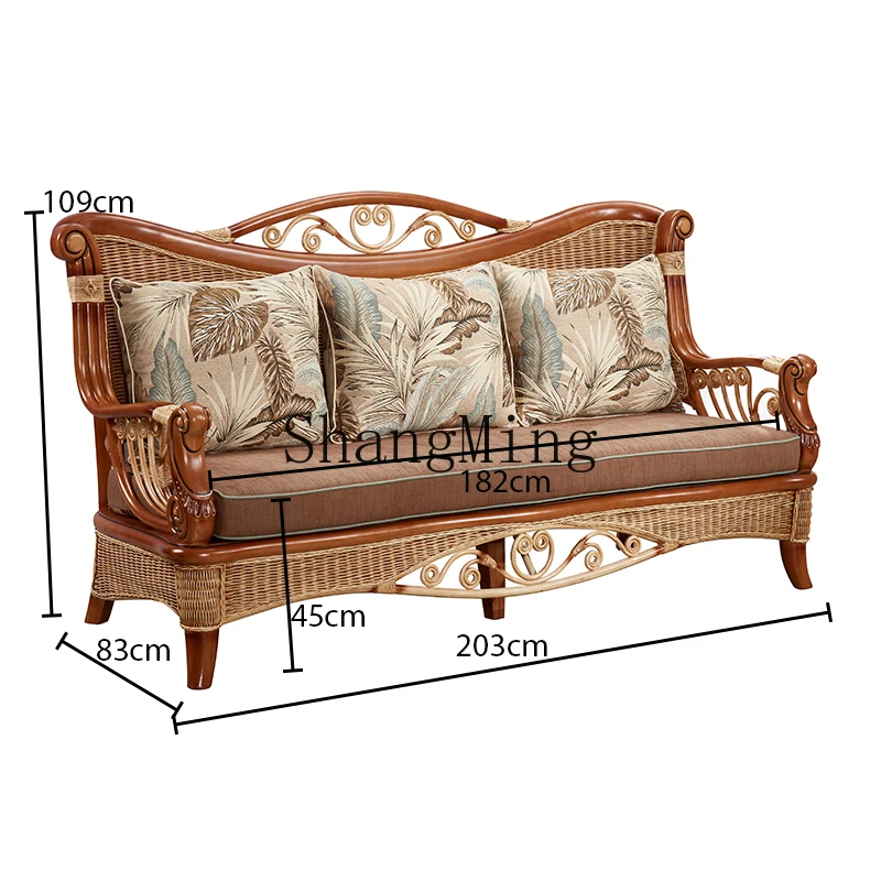 CL أريكة الفن الروطان أثاث غرفة المعيشة B & B فندق كرسي أريكة الروطان #1