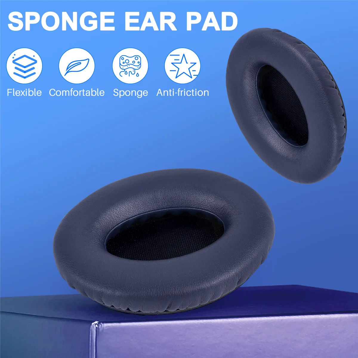 Almohadillas de repuesto para auriculares silenciosos 35 (QC35) y QuietComfort 35 II (QC35 II), color azul