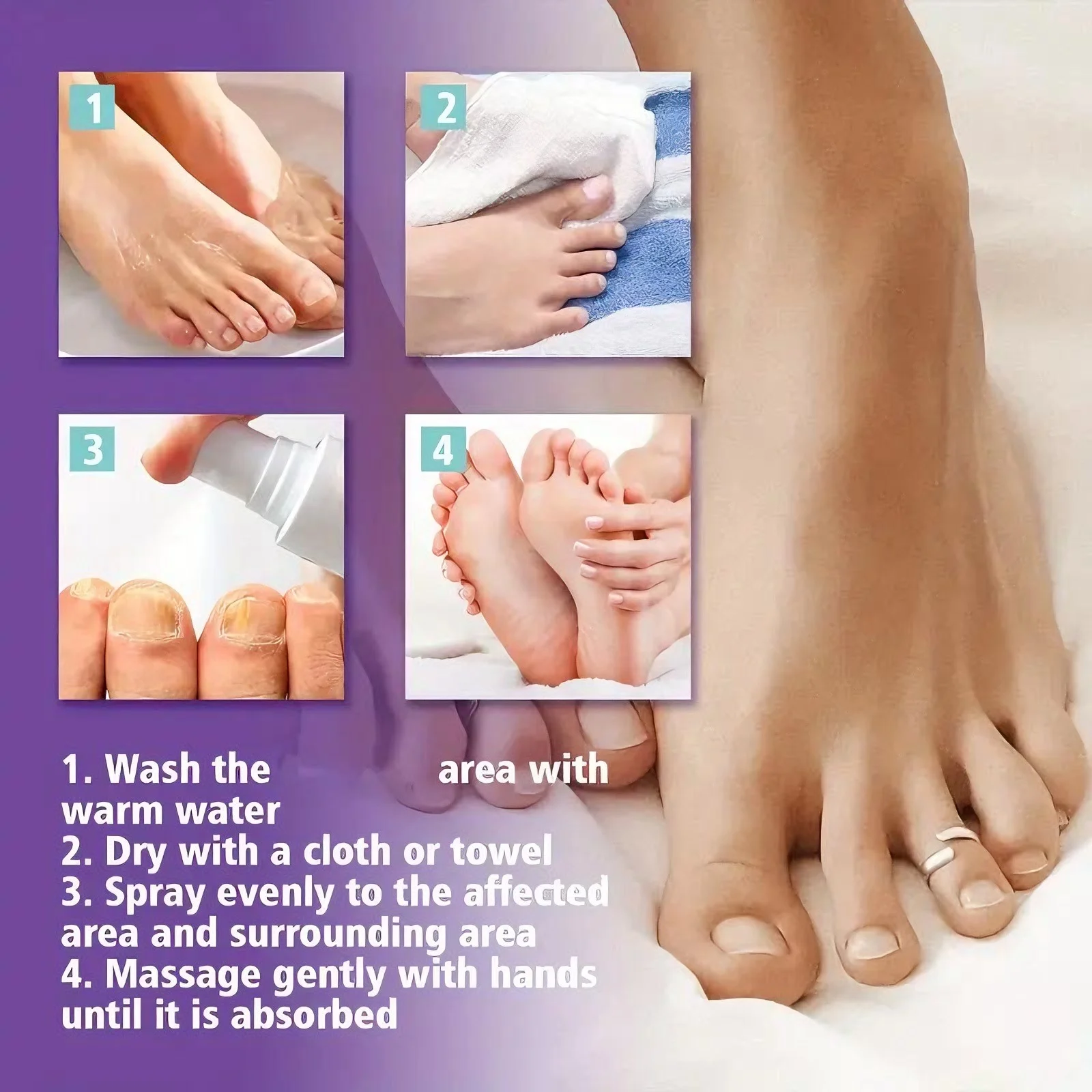 つま先ケア、深く保湿