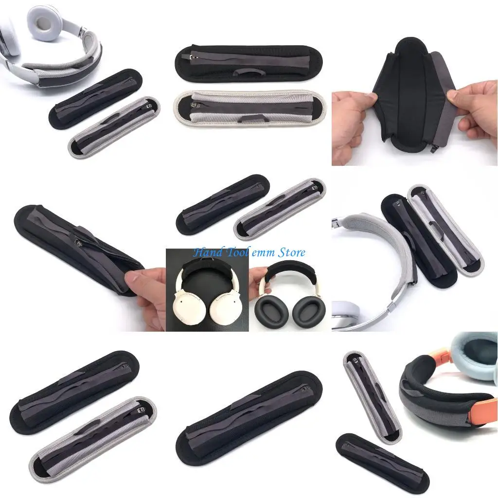 

H37F Zipper Headband Cushion Cover for SOLO2 SOLO3 Edifier W820NB W860NB