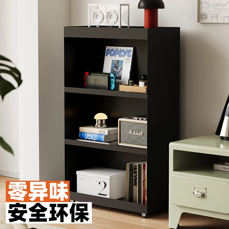 

Lower left standard shelf simple household floor bookshelf removable storage cabinet