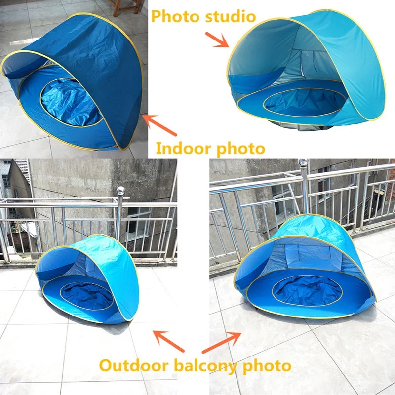 UV-bescherming Baby Strandtent Zon Onderdak Draagbare Outdoor Zwembad Speel Schaduw voor KidsBaby Zwemmen Speelgoed Kinderen Water Spelen ﻿