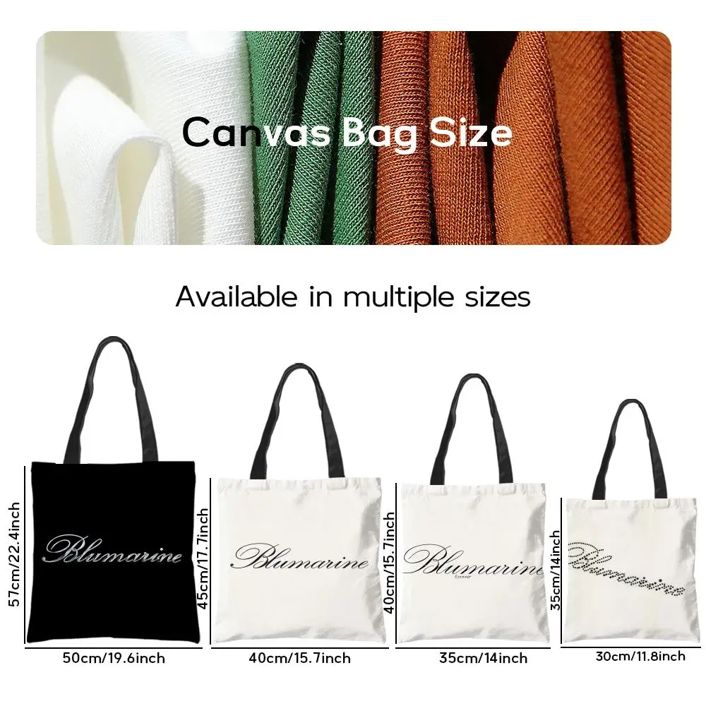 Romantic Fashion Blumarine Storage Bags Casual Portable Shoulder Bag Lightweight Shopping Bag Reusable Linen Bag