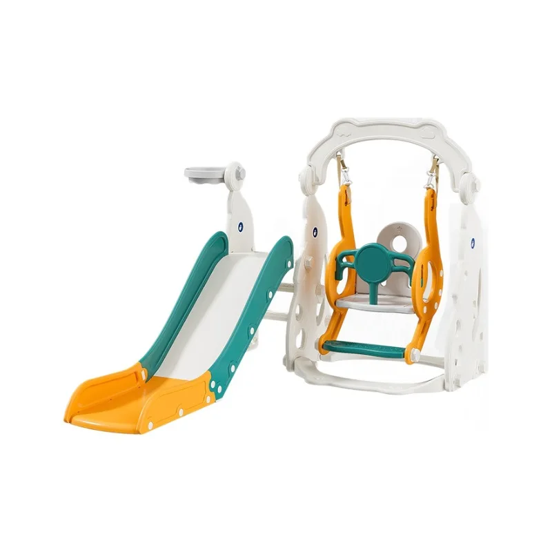 Children's Slide Swing 3 In 1 Foldable Heightened Extended Baby Indoor Home Kindergarten Slide