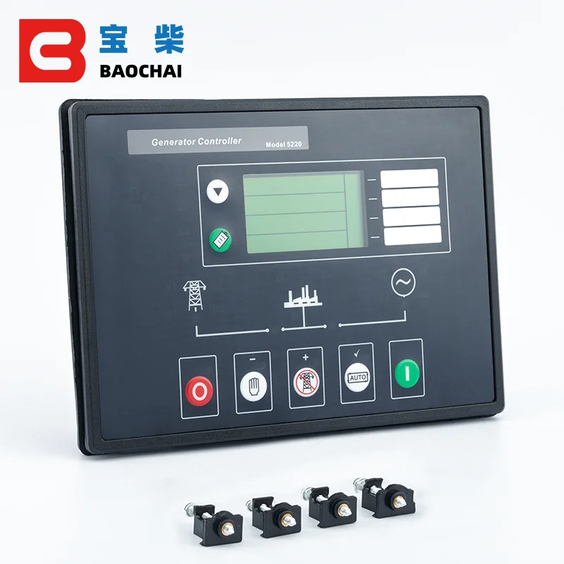 Deep Sea DSE5220 Replace Original Auto Manual Start LCD Board Diesel Generator Monitor Pannel Control Circuit Genset Controller