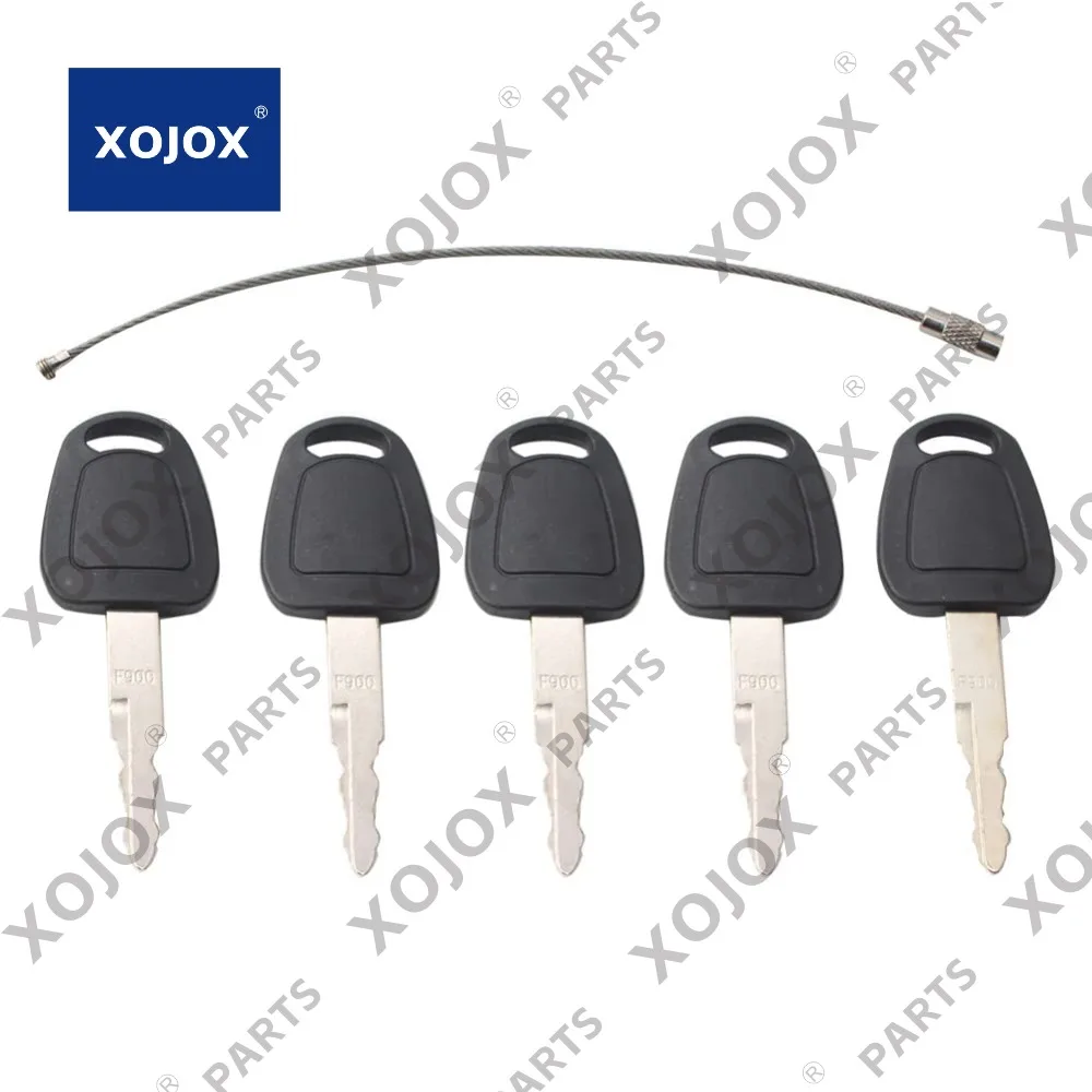 

XOJOX GZYF 5 шт. ключ замка зажигания, F900 5-F900 7006802 Eli80-0128 K1009605 K1009605B Замена ключа зажигания для Bobcat E