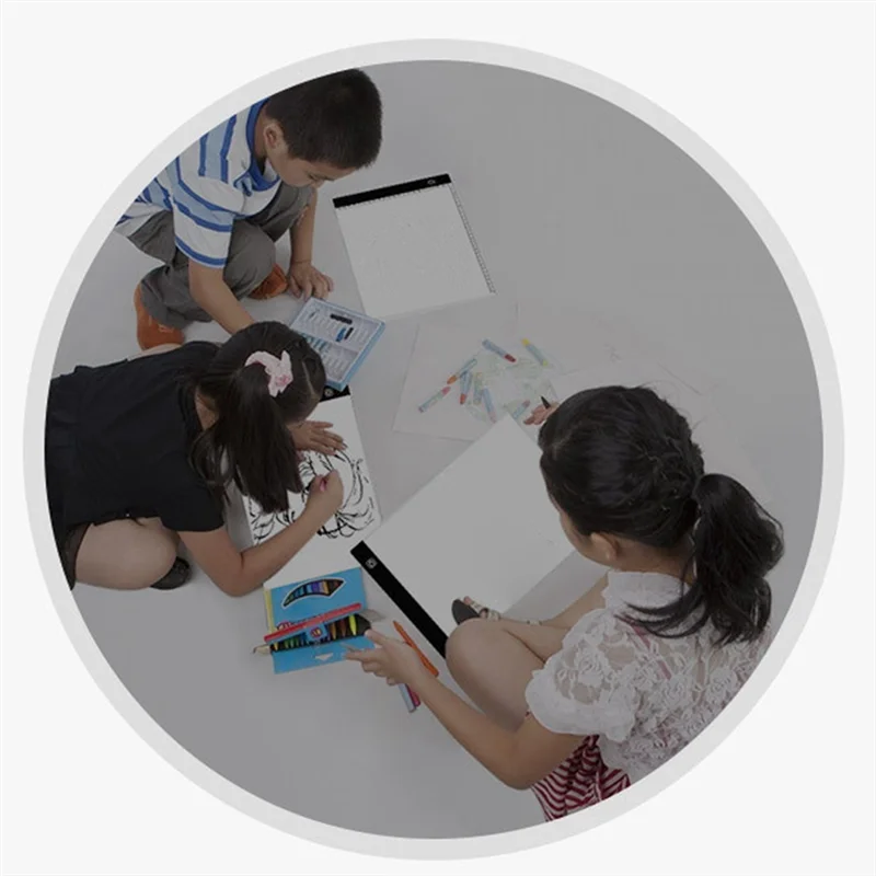 

A20F-A4 Коврик для доски для рисования с бесступенчатым затемнением, копировальный стол для рисования, светодиодный копировальный стол, защита глаз, легче