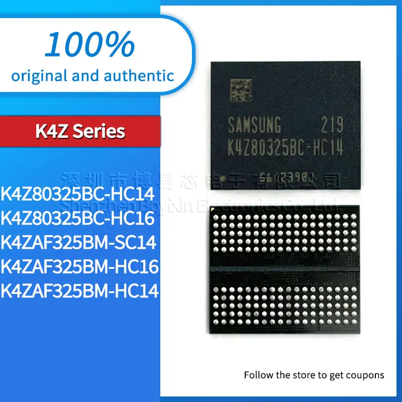 

Original K4Z80325BC-HC14 K4Z80325BC-HC16 K4ZAF325BM-SC14 K4ZAF325BM-HC16 K4ZAF325BM-HC14 DDR SDRAM IC chip package FBGA-180