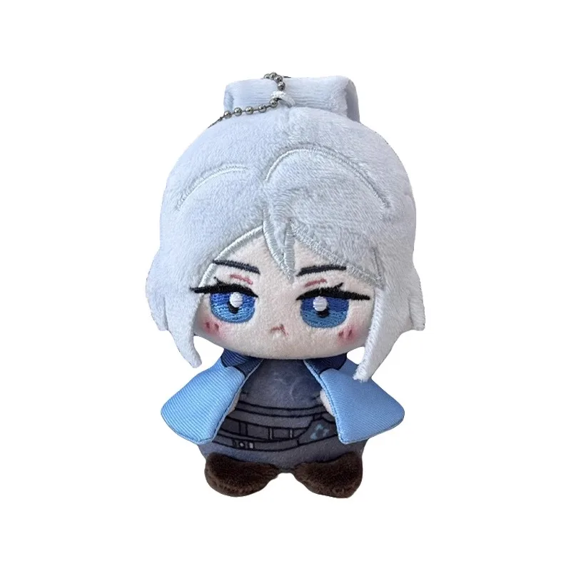 Juego de Anime Jett Clove Sage Kawaii Cosplay Dango llavero de muñeca de algodón Mini colgantes de dibujos animados peluches suaves figuras de juguete regalo para seguidores
