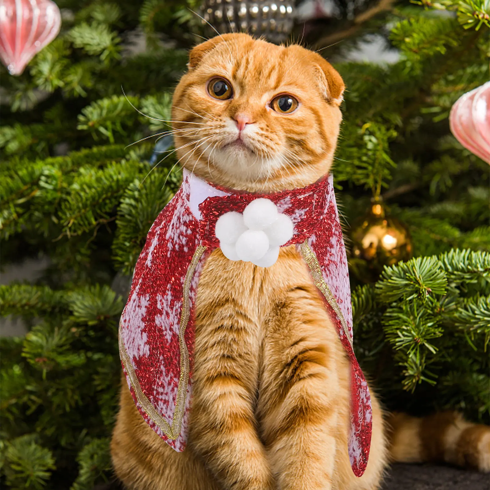 

Adjustable Pet Cloak Adorable Cat Costume Comfortable Dog Cape Decorative Party Reusable Outdoor Pet Cloak Dog Costume