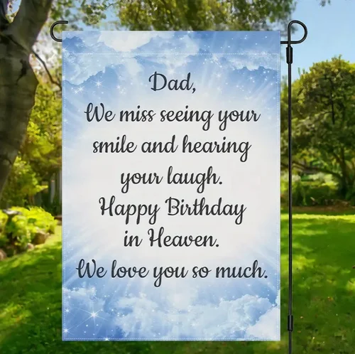 Dad Memorial Garden Flag-Double-Sided, 12
