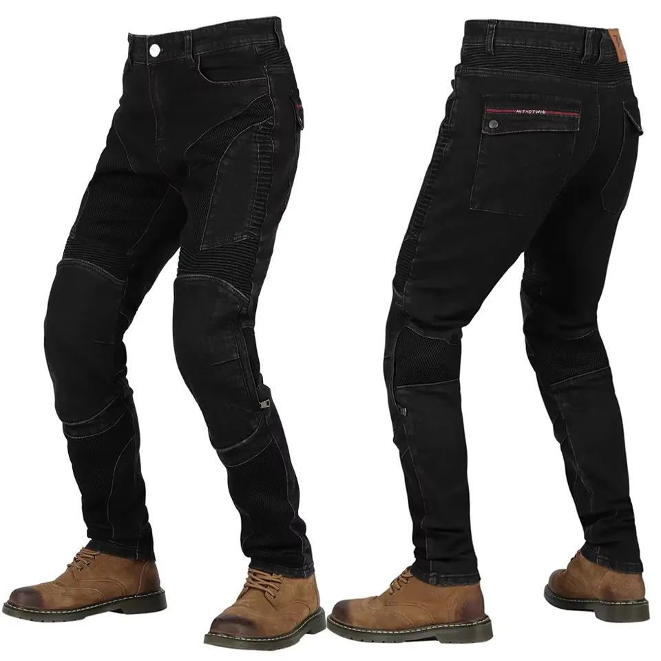 

Men's Aramid Motorcycle Pants Motocross Casual Riding Touring Motocycle Jeans Trousers Protective Gear