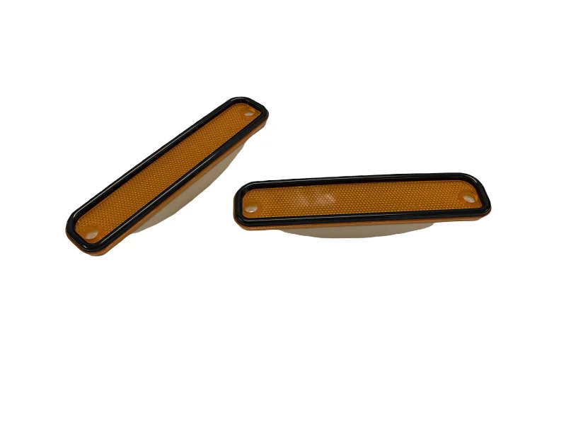 

Пара передних сигнальных боковых габаритных огней, пара прозрачных линз с хромированной отделкой для Chevy / GMC пикапа 73-80