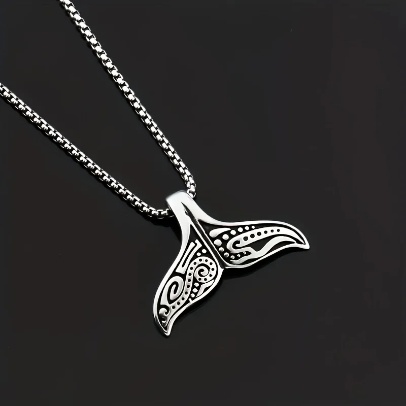 Unique Whale Tail Design Pendant - Add a Stylish Touch to Your Look!