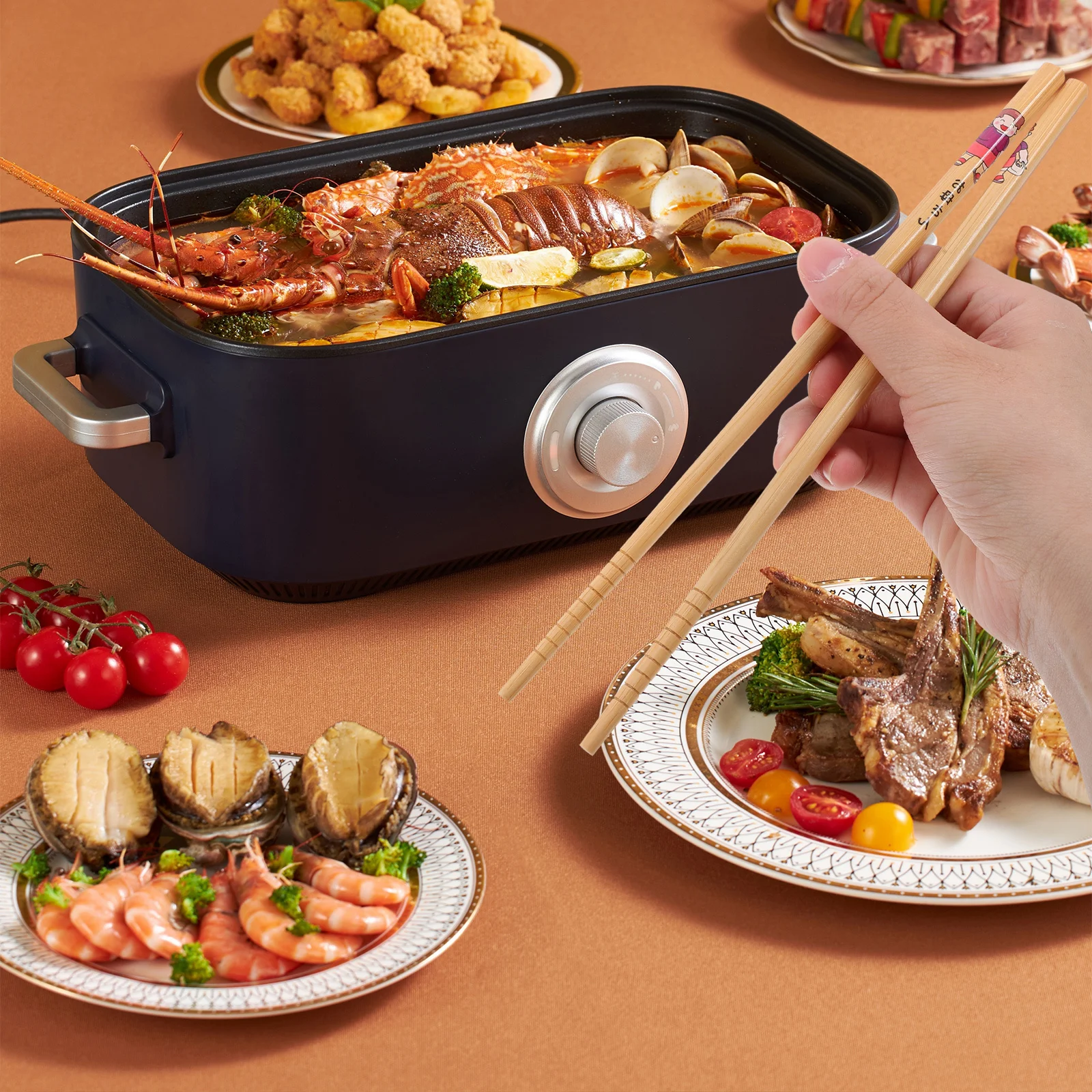 

5Pairs Exquisite Comfortablehold Chopsticks Set Portable Giftboxed Fineworkmanship Foodchopstick Chop Sticks