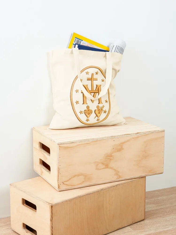 ميدالية معجزة التطريز حمل حقيبة قماش حقيبة الكتف حقيبة صديقة للبيئة سوبر ماركت عربة تسوق قابلة للطي #4