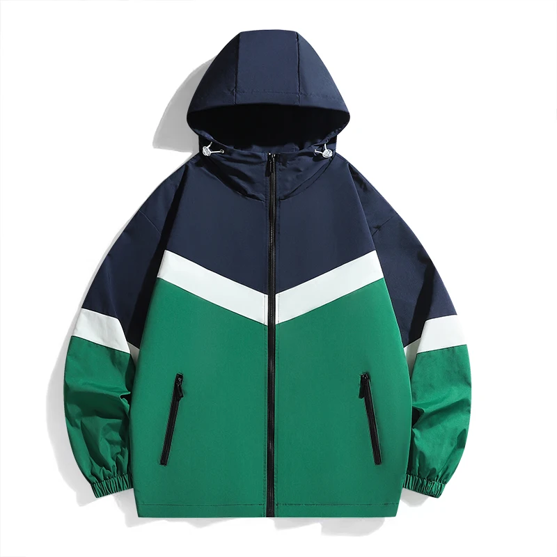 Veste de dehors Harajuku pour Homme et Femme, Streetwear Hip Hop, Coupe-Vent, Décontracté, Mince, Collection Automne 2024