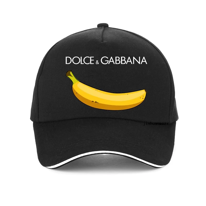 

Dolce & Banana Fashion Print Men Hip Hop hat Casual Breathable Baseball Caps Adjustable visor Snapback hats Casquette