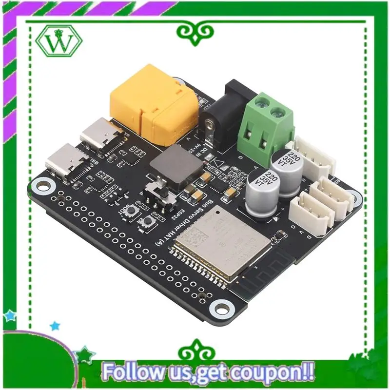 Reliable-Serial Bus Servo Driver HAT Integrates ESP32 And Servo Control Circuit Driver Board Serial Bus Servo Driver Board