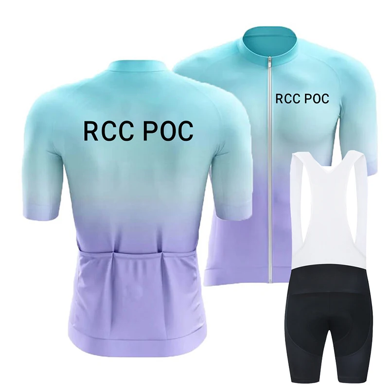 مجموعة Wielerjersey 2026 Rcc Poc Heren Fietsleding Zomer Fietspak Met Korte Mouwen Ropa Ciclismo Hombre