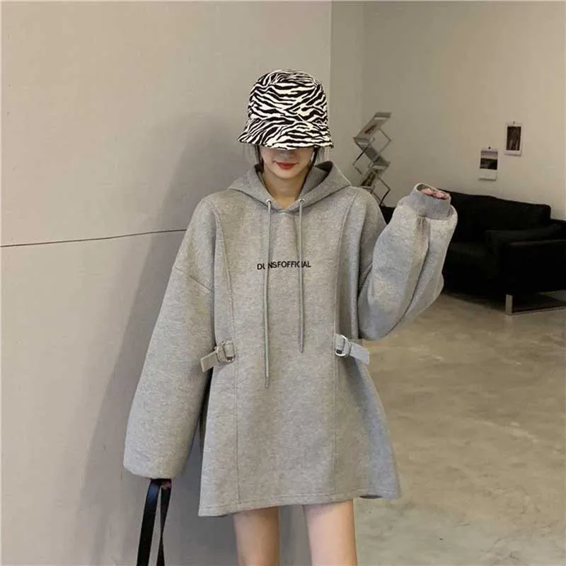 Fashion Spliced Embroidery Casual Hoodies Sweatshirts Female Clothing 2024 Spring New Loose Korean Tops All-match Sweatshirts