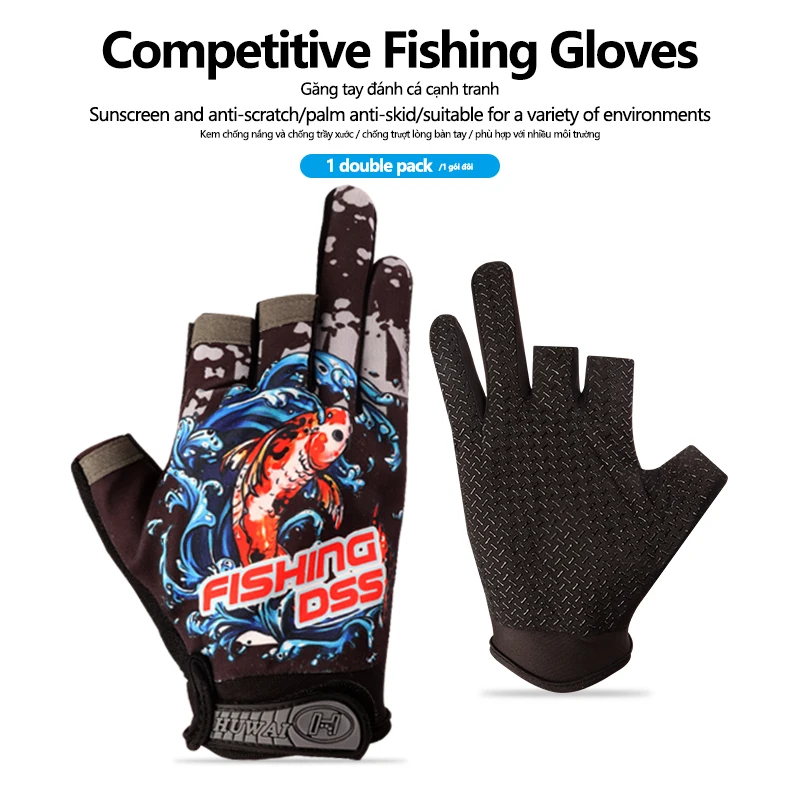 Guantes de pesca transpirables antideslizantes resistentes al corte - imagen 4