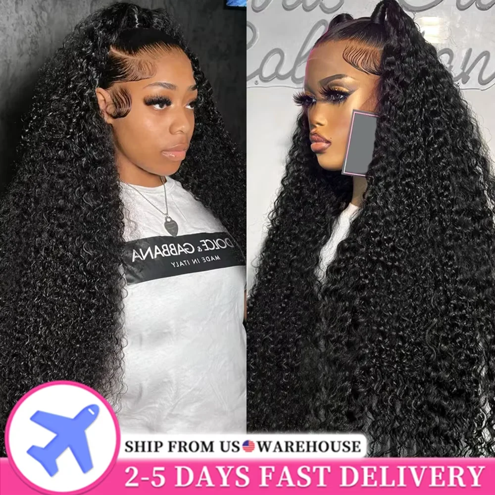 34 بوصة موجة عميقة شعر مستعار أمامي شفاف 13x4 13x6 HD الدانتيل أمامي خصلات الشعر المستعار الإنسان شعر بشري مجعد الدانتيل الباروكات الأمامية للنساء #1