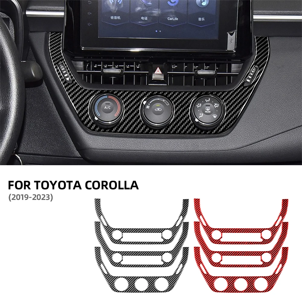 Real interior Interior Accessories Carbon Fiber Car Stickers For Toyota Corolla 2019 2020 2021 2022 2023 신기한자동차용품 차량용품 Tools