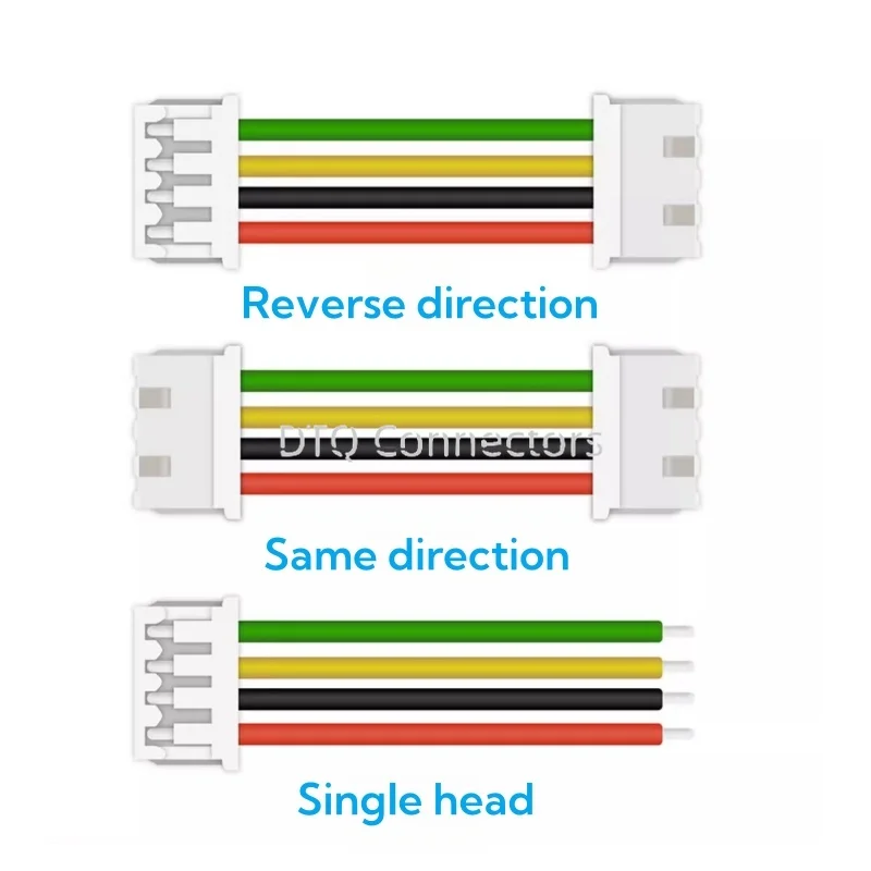 10PCS JST 1.25mm Pitch Female Socket Terminal Plug Wire Connector 2 3 4 5 6 7 8 Pin 10CM/20CM/30CM 28AWG Electronic Wires Cable