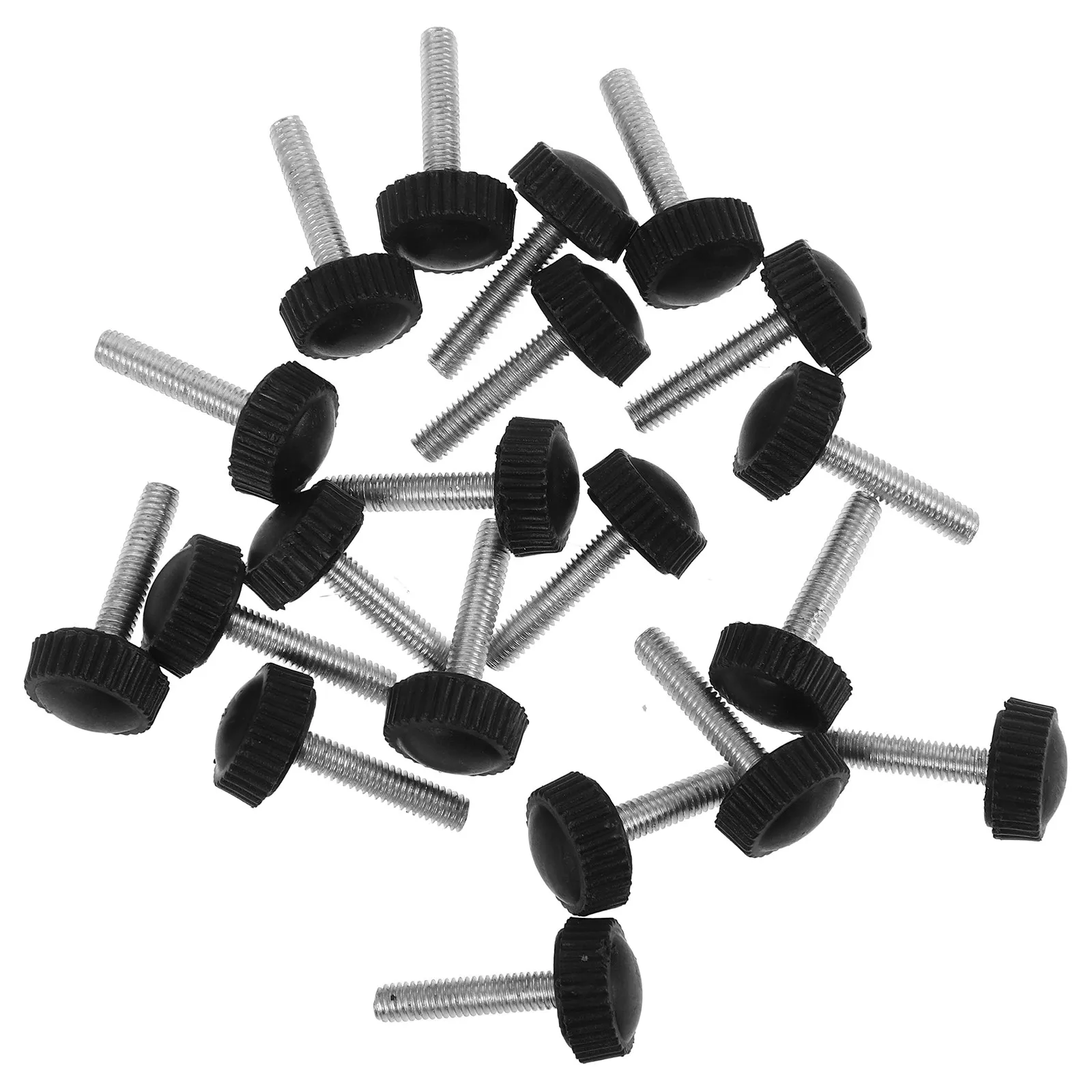 20Pcs Thread Clamping Knob Screw M6x20 Metal Thumb Screws Hand Knob Bolts for Mechanical Screws Replacement Secure Connection