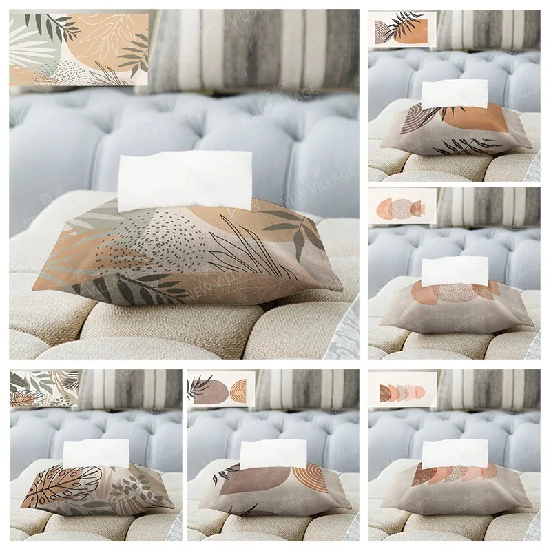 Home decor boho fabric tissue box car tissue holder tissue cover box Textiles cloth storage tissue bag nordic wipes dispenser