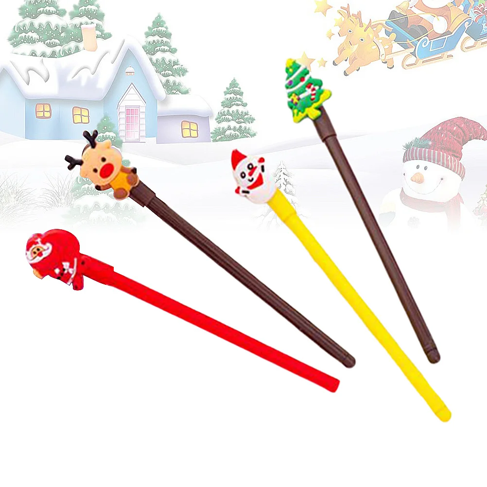 

20Pcs Christmas Gel Pen Stationery Cartoon Cute Gel Pens for Students Study Smooth Writing School Gift Set