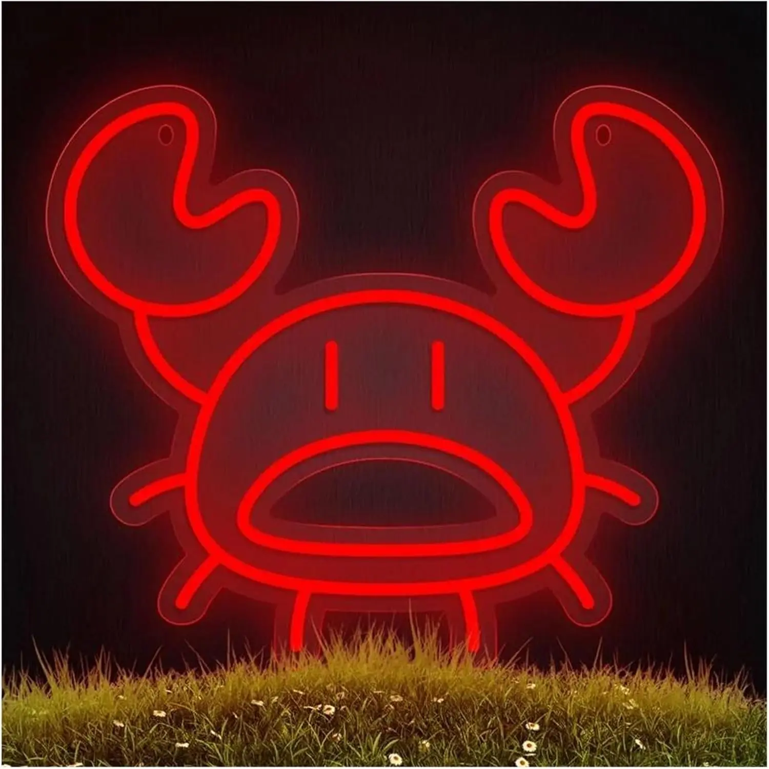 

Red Crab Cancer LED Neon Sign USB Dimmable Neon Light Sign for Gameroom Bedroom Bar Livingroom Birthday Party Gift Wall Decor