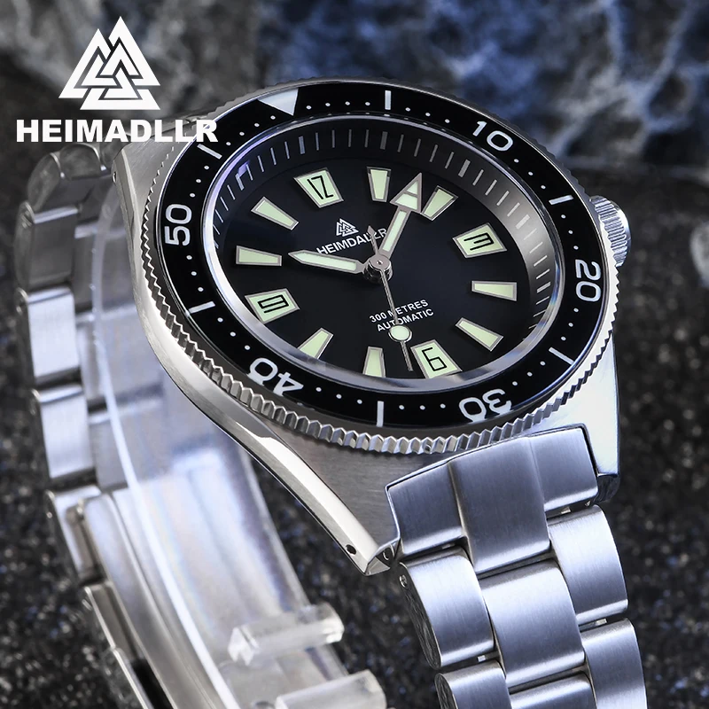 ساعات غواص رجالي HEIMDALLR H14 مرآة الياقوت 200 متر مقاومة للماء LuminousNH35A ساعات رجالية ميكانيكية أوتوماتيكية من الفولاذ