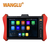 WANGLU 8 inch POE++ 90W SFP 4K H.265 IP Camera CCTV Tester RJ45 network cable tester