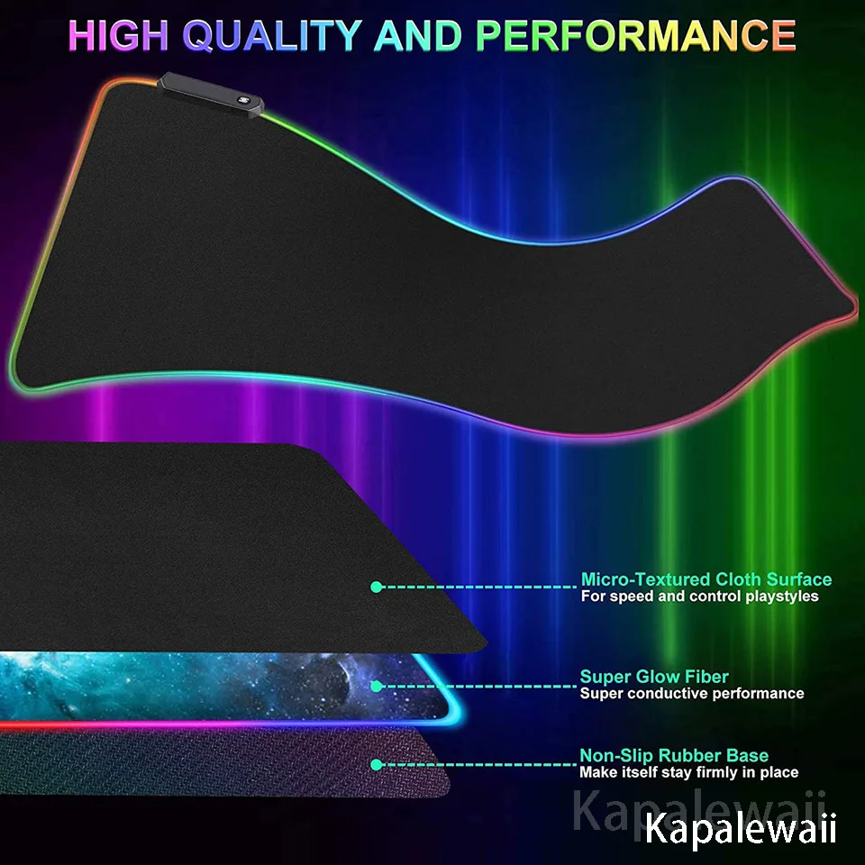 Rgb moon space blau gamer mouse pad großes gaming mauspad hd drucken computer tastatur pads verriegelung kante maus matte xxxl schreibtisch matte