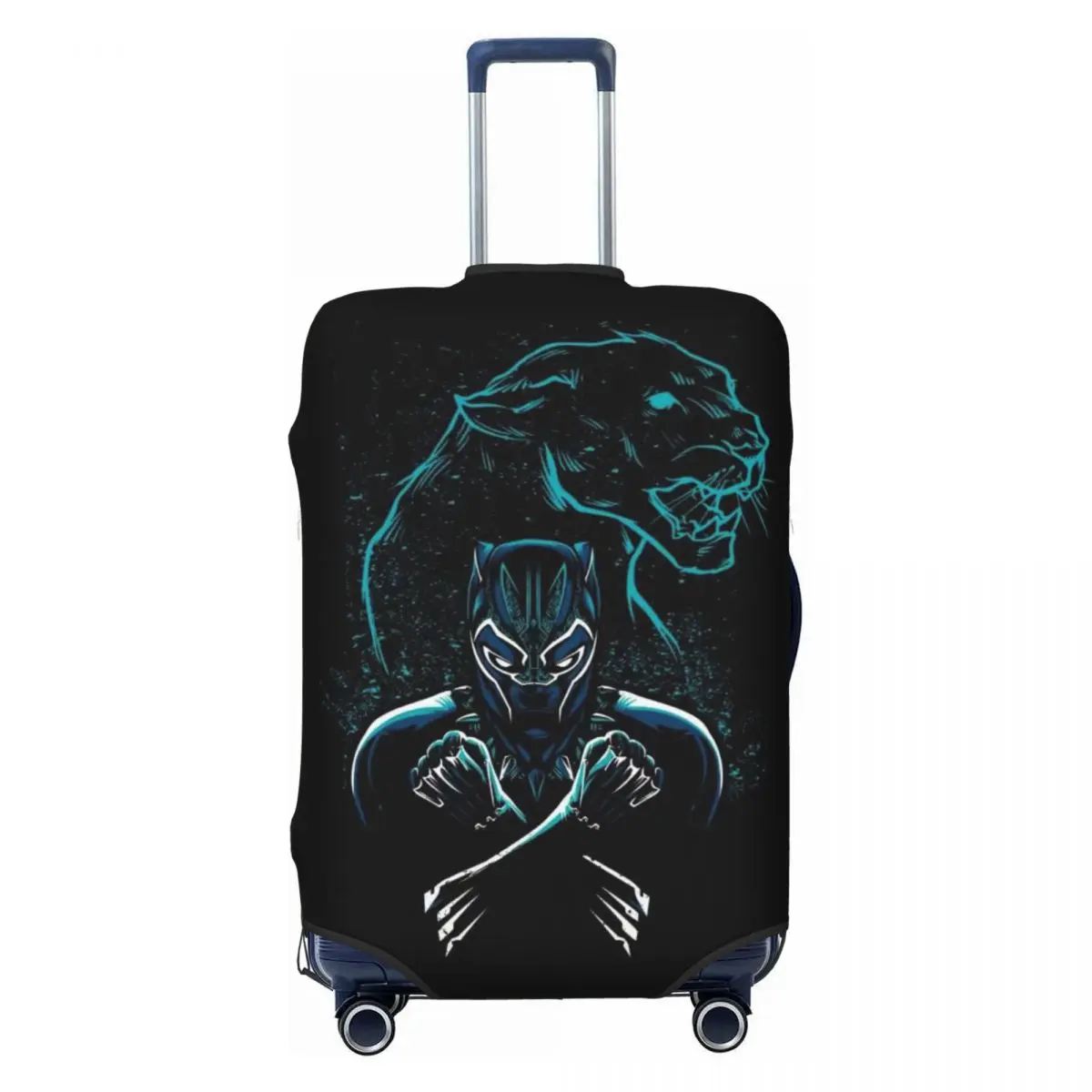 

Custom Cute Black Panther Movie Luggage Cover Protector Elastic Travel Suitcase Covers
