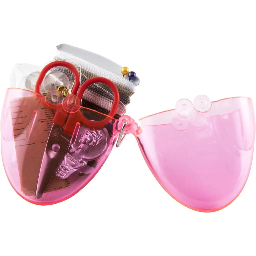 Travel Sewing Kit Portable Sewing Set with Needles Threads Buttons Scissors Thimble for Emergency Repairs Home Traveling Assorted Colors view 4