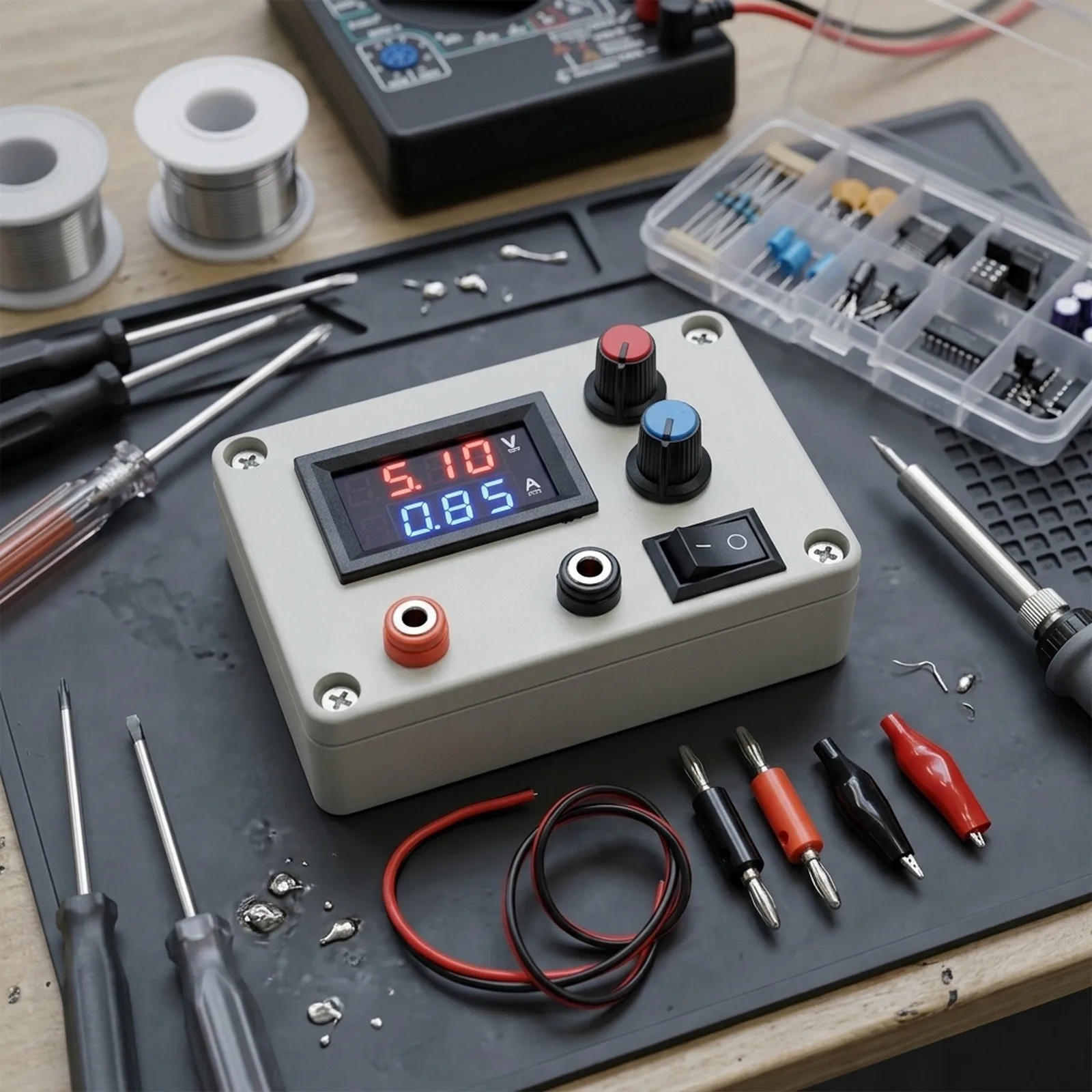 DC Constant Current Adjustable Voltage Regulator Portable Power Supply for System Power Consumption Assessment