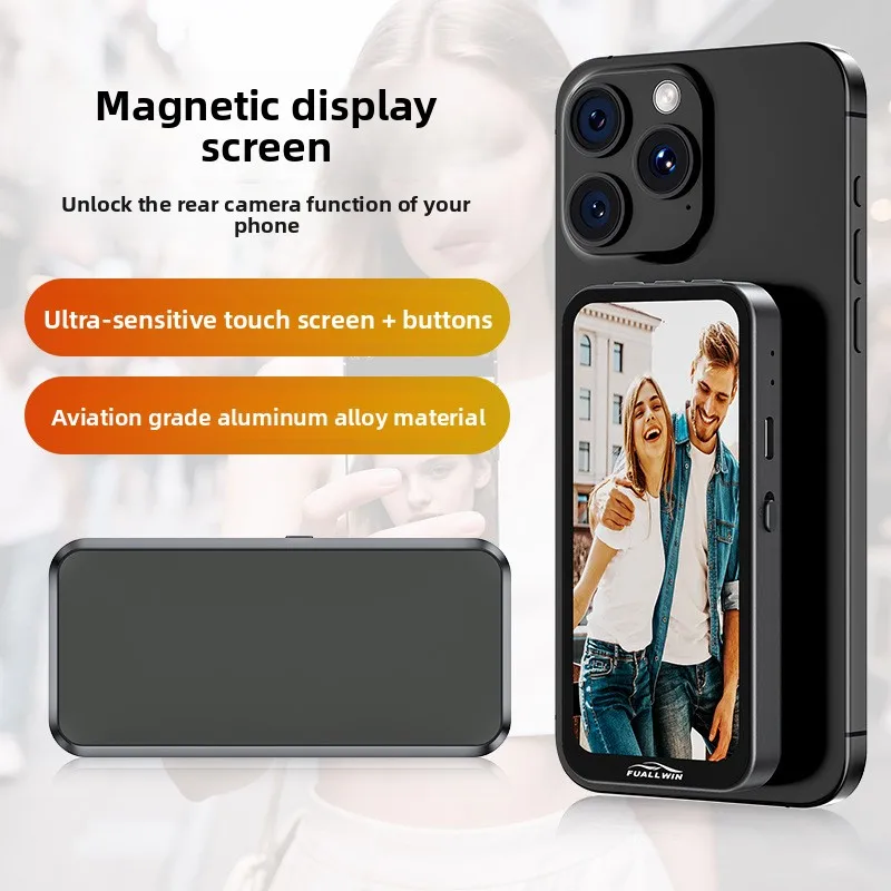 

New Mobile Phone Rear Selfie Display Outdoor Travel Douyin High-definition Magnetic Wireless Bluetooth Screen Device
